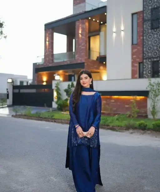 Trending Royal Blue Farsi Salwar Suit