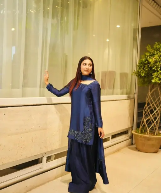 Trending Royal Blue Farsi Salwar Suit