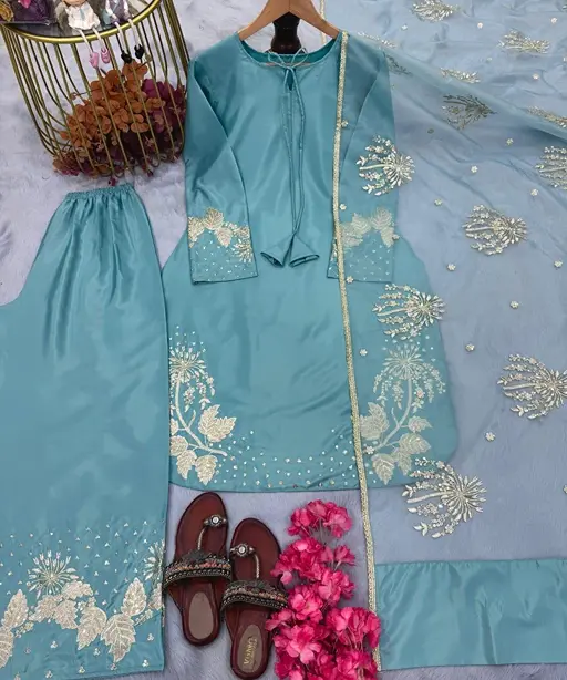 Bollywood Inspired Palazzo Embroidery Suit