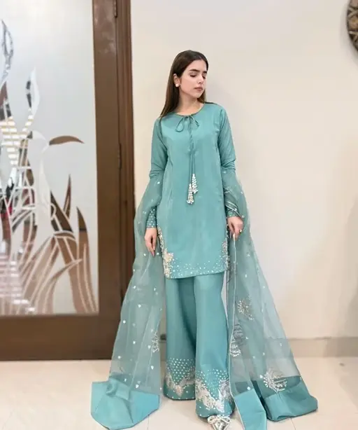 Bollywood Inspired Palazzo Embroidery Suit