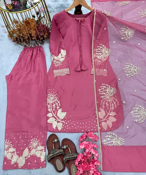 Bollywood Inspired Palazzo Embroidery Suit