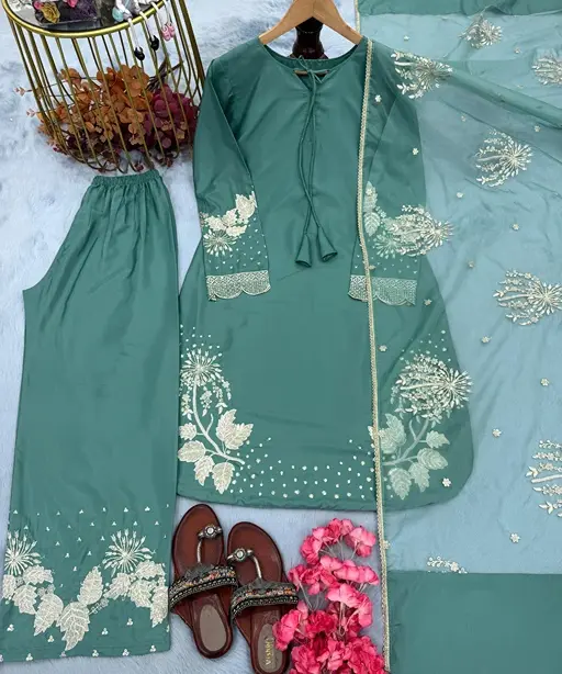 Bollywood Inspired Palazzo Embroidery Suit