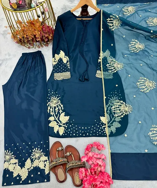 Bollywood Inspired Palazzo Embroidery Suit