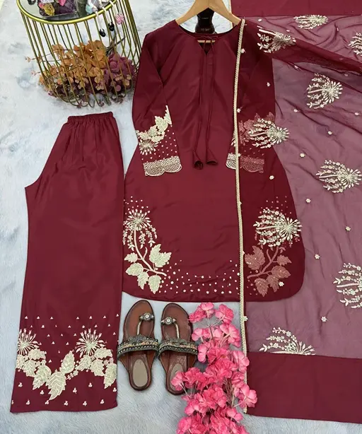 Bollywood Inspired Palazzo Embroidery Suit