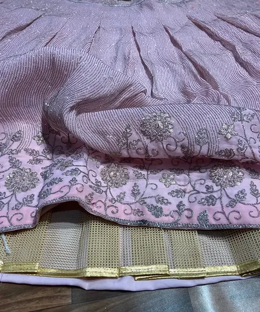 Bollywood Style Baby Pink Party Lehenga