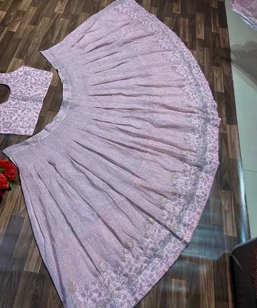 Bollywood Style Baby Pink Party Lehenga