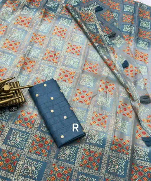 Buy Bandhni Printed Saree with Gotta Patti Work Under 1000