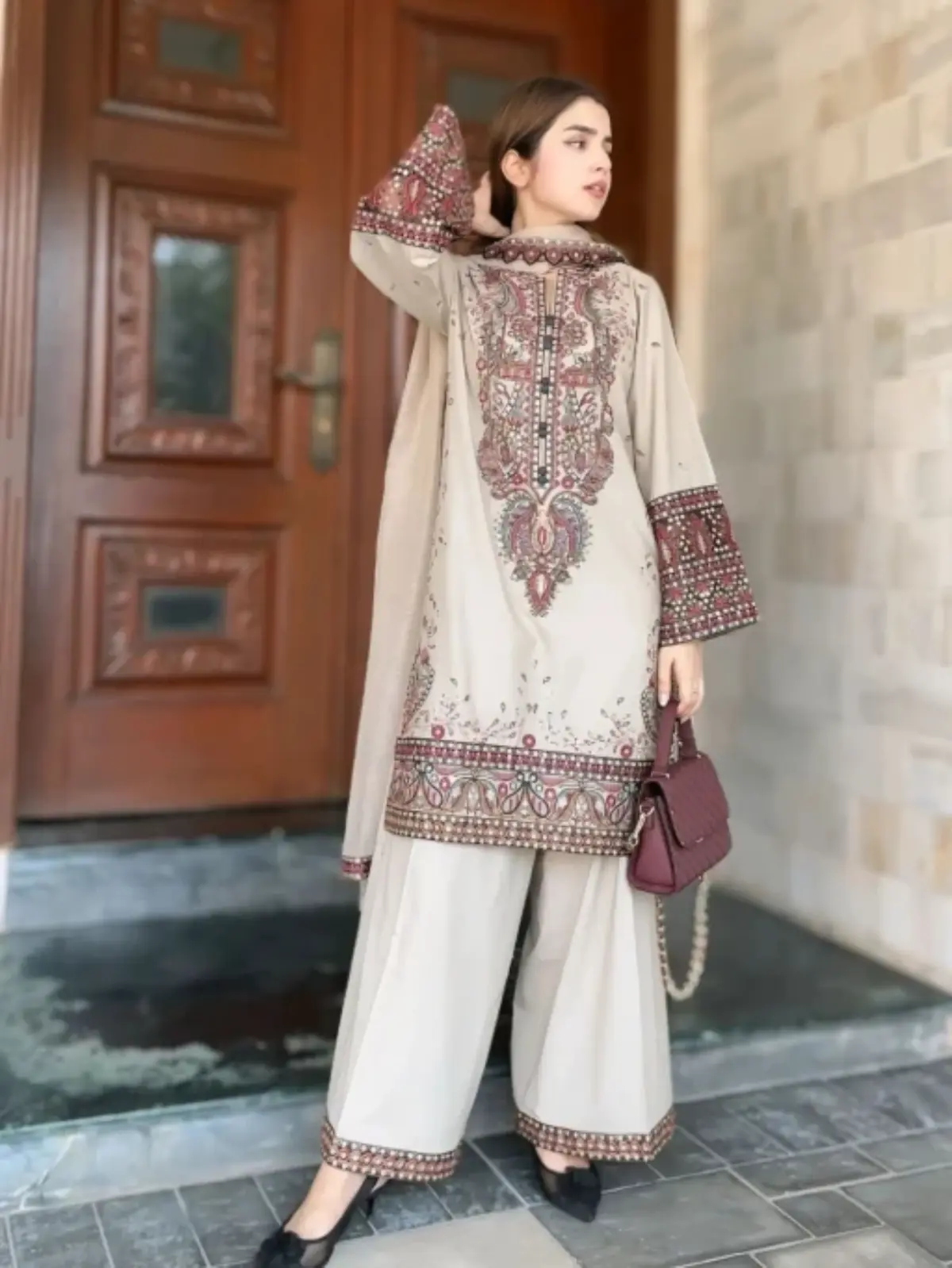 cream colour pakistani dress Buy 48 / US-18W Cream Plus Size Salwar Kameez Online for Women in USA