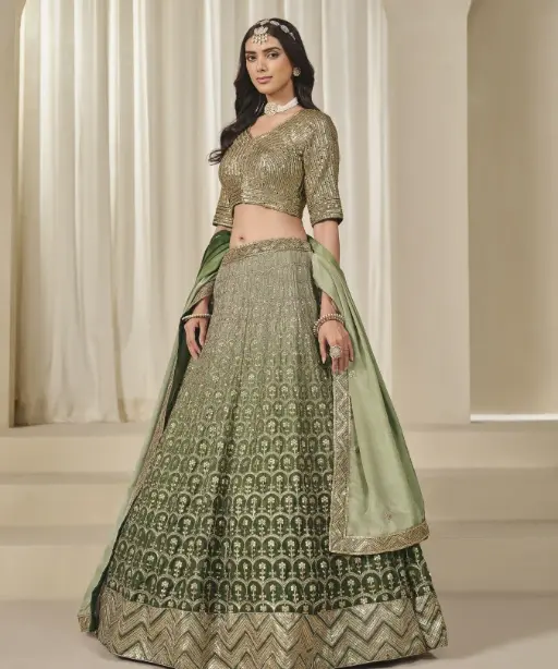 Buy Heavy Sequence Wedding Wear Lehenga Choli