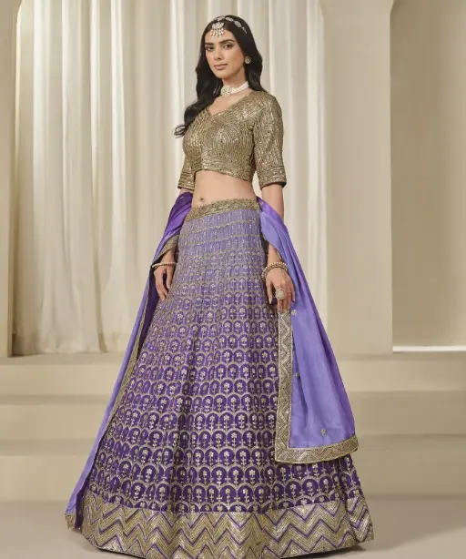 Buy Heavy Sequence Wedding Wear Lehenga Choli
