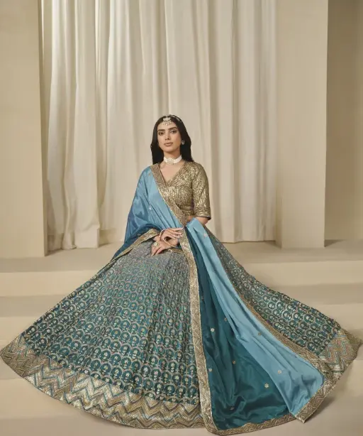 Buy Heavy Sequence Wedding Wear Lehenga Choli