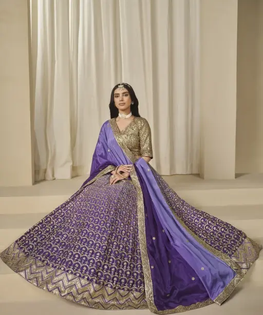 Buy Heavy Sequence Wedding Wear Lehenga Choli