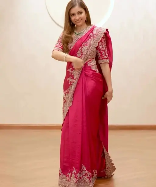 Buy Red Bollywood Saree with Border