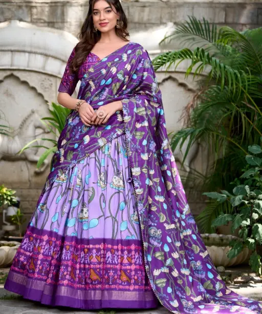 Buy Traditional Pichwai And Patola Printed Lehenga Choli