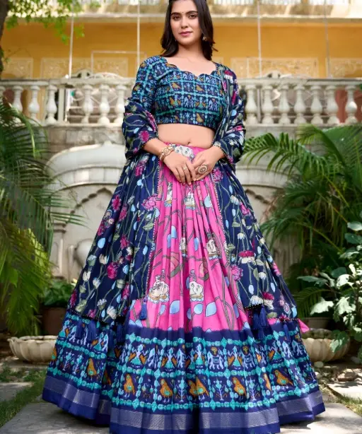 Buy Traditional Pichwai And Patola Printed Lehenga Choli