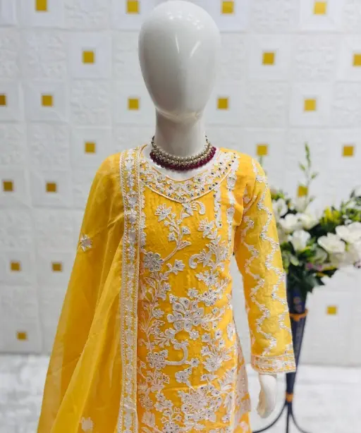 Buy Wedding Small Girls Plazzo Salwar Suit