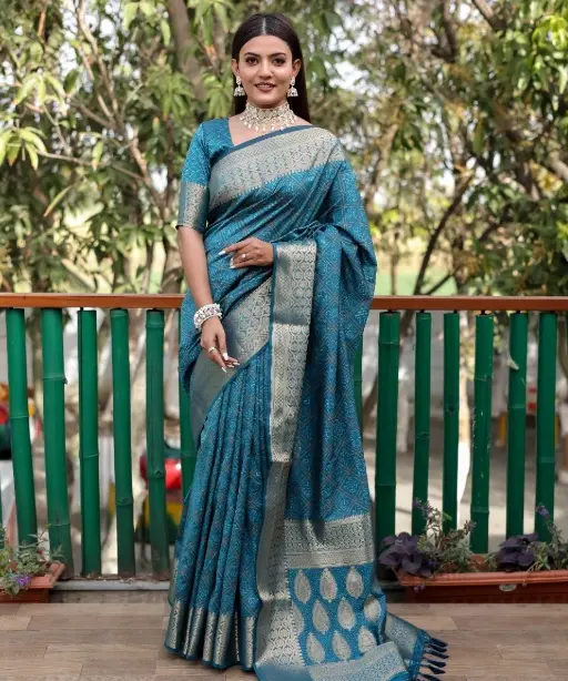 Designer Bandhej Patola Silk Saree