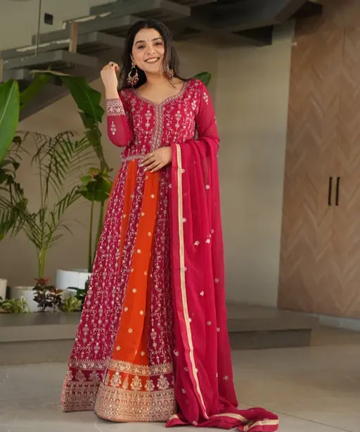 Designer Wedding Wear Readymade Anarkali Suit