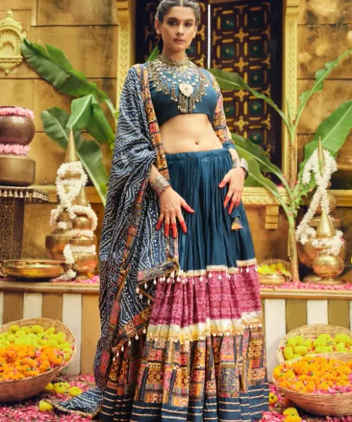 Foil Printed Navratri Chaniya Choli 2025 Design