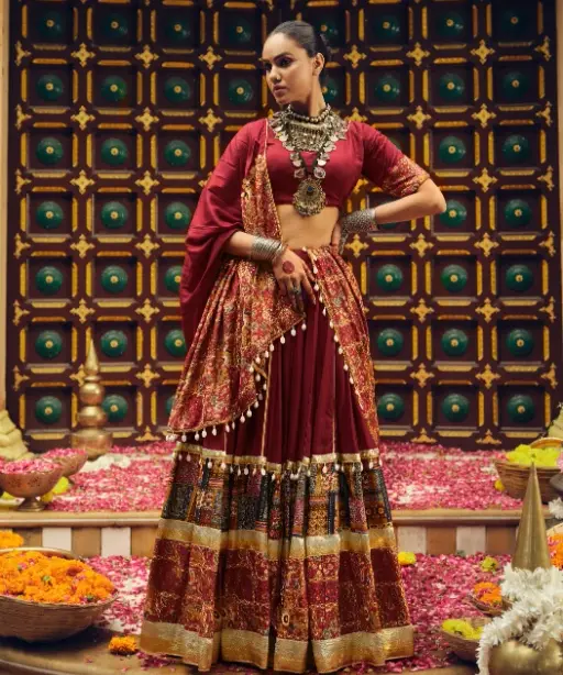 Foil Printed Navratri Chaniya Choli 2025 Design