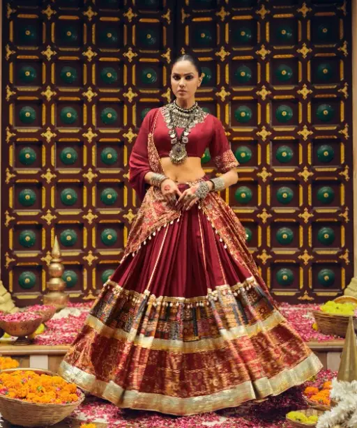Foil Printed Navratri Chaniya Choli 2025 Design