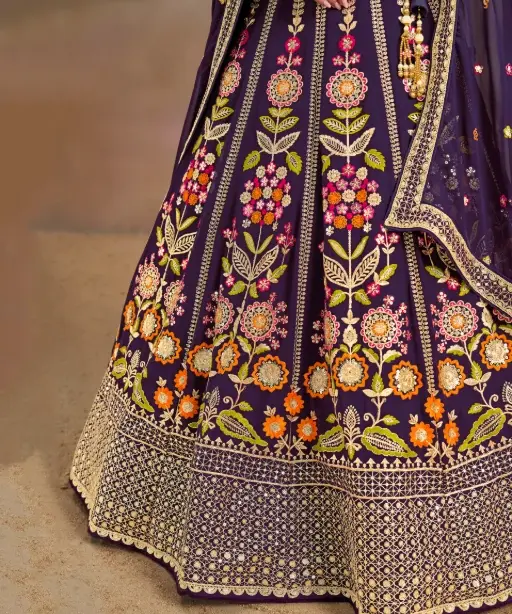 Heavy Embroidery Bridesmaid Lehenga Choli