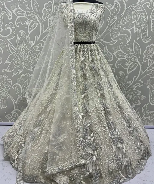 Heavy Net Bridal Lehenga Choli