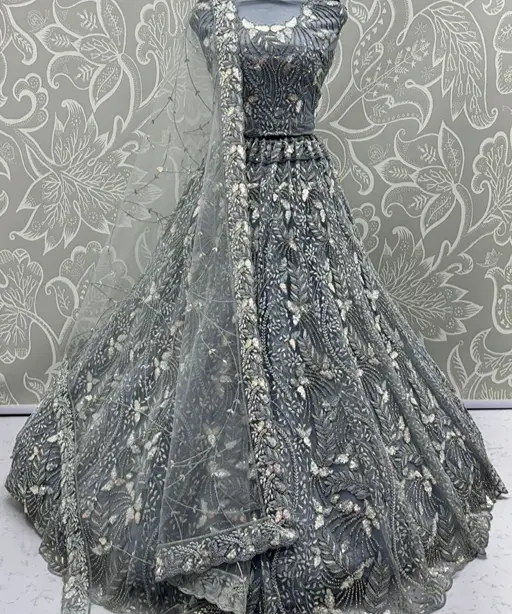 Heavy Net Bridal Lehenga Choli