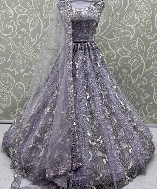Heavy Net Bridal Lehenga Choli