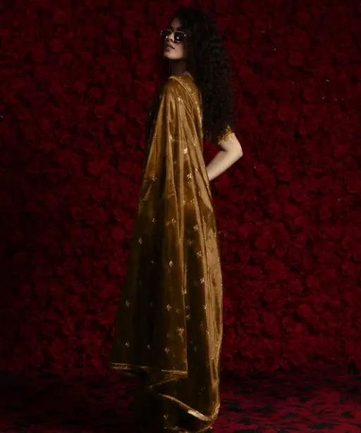RTW Organza Saree with Handwork Wedding Saree