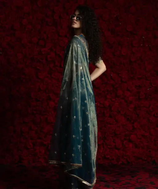 RTW Organza Saree with Handwork Wedding Saree