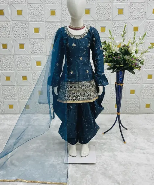 Small Girls Patiala Salwar Suit for Wedding