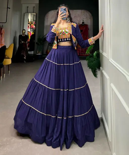 Stylish Navratri Chaniya Choli with Koti Design 2025