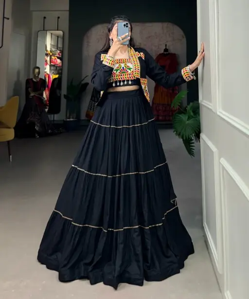 Stylish Navratri Chaniya Choli with Koti Design 2025