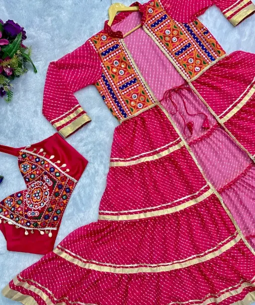 Stylish Navratri Wear Blouse with Shrug