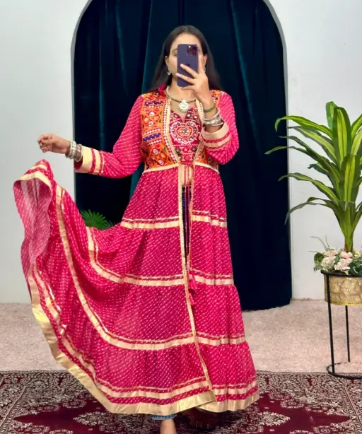 Stylish Navratri Wear Blouse with Shrug