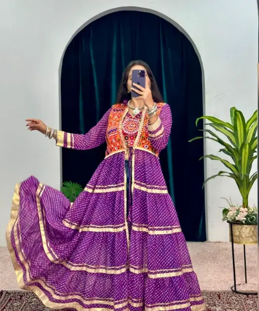 Stylish Navratri Wear Blouse with Shrug