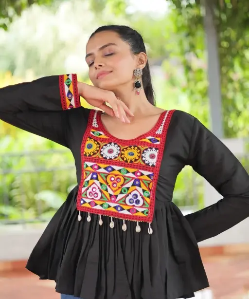 Stylish Navratri Wear Tunic Tops