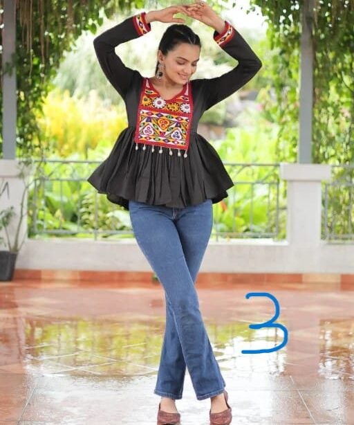 Stylish Navratri Wear Tunic Tops