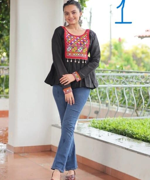 Stylish Navratri Wear Tunic Tops