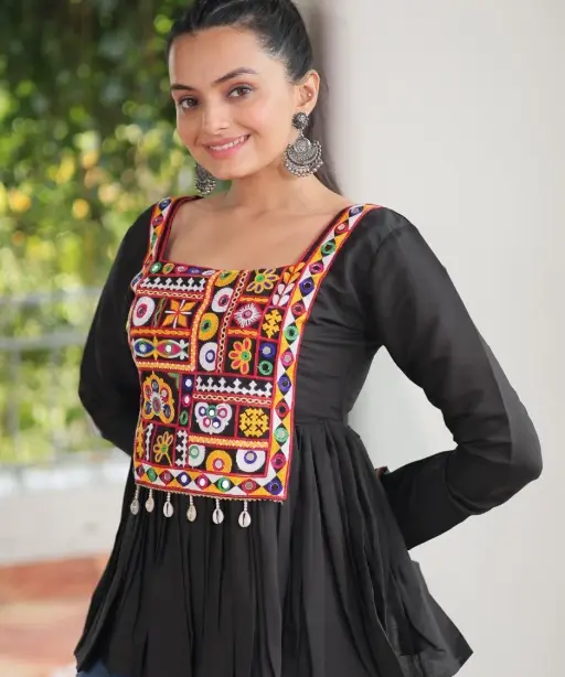 Stylish Navratri Wear Tunic Tops