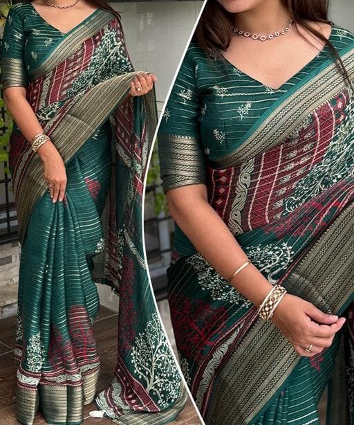 Stylish Printed Daily Wear Saree