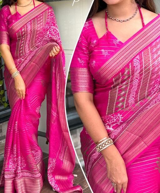 Stylish Printed Daily Wear Saree