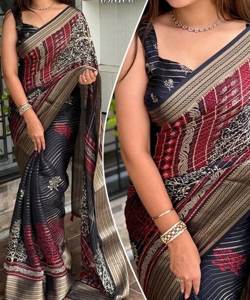 Stylish Printed Daily Wear Saree