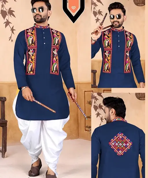 Traditional Navratri Men's Kurta with Dhoti