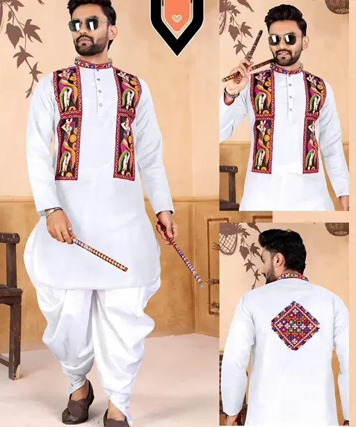 Traditional Navratri Men's Kurta with Dhoti