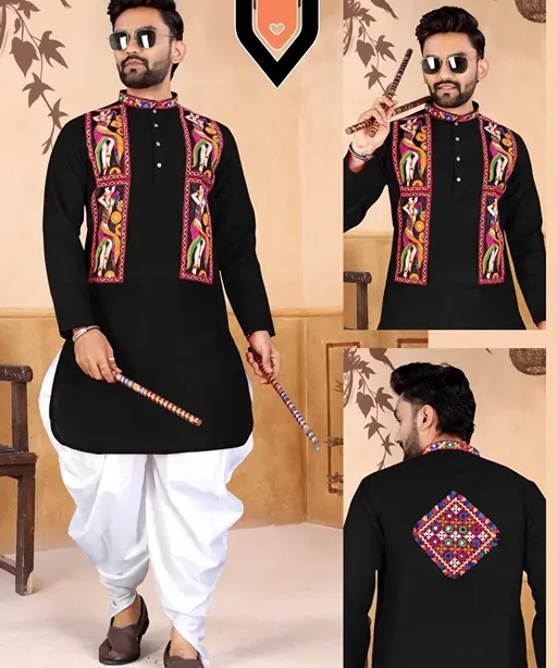 Traditional Navratri Men's Kurta with Dhoti
