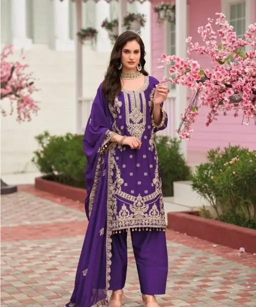 Wedding Wear Farsi Salwar Suit Collections