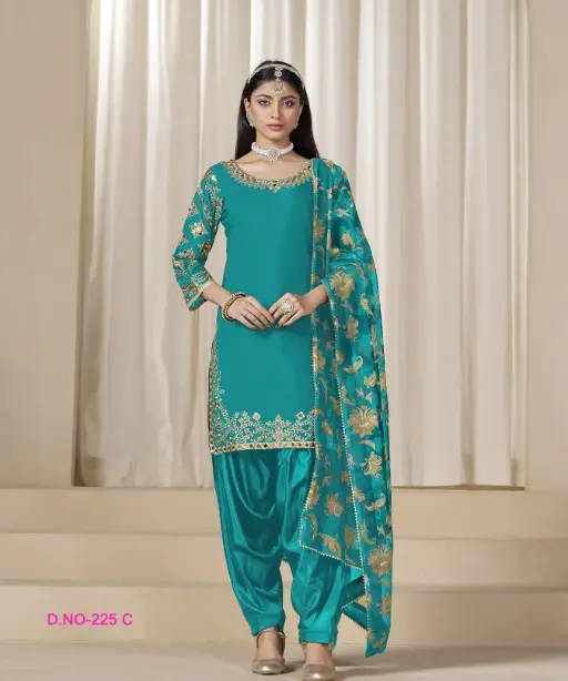 Wedding Wear Punjabi Patiala Salwar Kameez