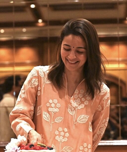Alia Bhatt Birthday Kurti Pant Dupatta Set
